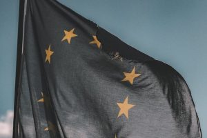 close up photography of european flag