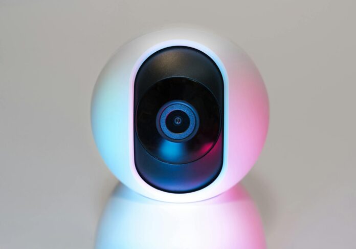 security start home web cam neon pastel light